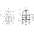 Double Flange Butterfly Valve